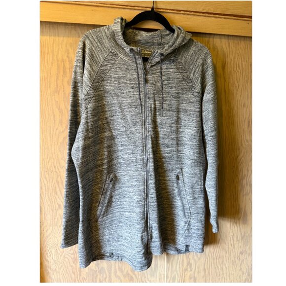 LL Bean Athletic Long Hoodie in Space Gray, Size XL - Picture 1 of 3